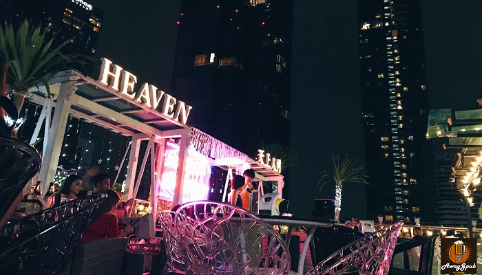 Heaven Rooftop Bar บาร์ลับหลักร้อยที่เห็นวิวหลักล้าน awaygpub